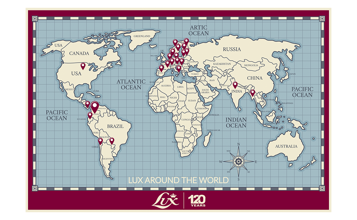 Imagen mapa de Lux en el mundo