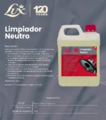 Descripción del limpiador neutro para pisos