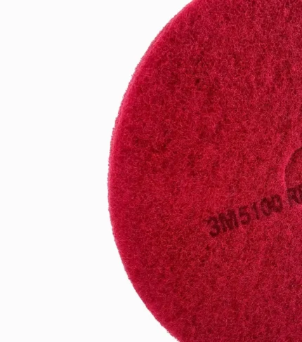 PAD color rojo para brilladora industrial de 20" 3M